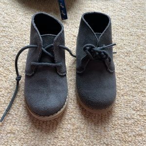 Grey boys boots